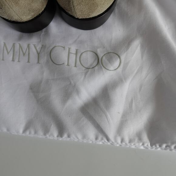 Jimmy Choo Suede Mid Calf Cowboy Boots - Picture 16 of 16